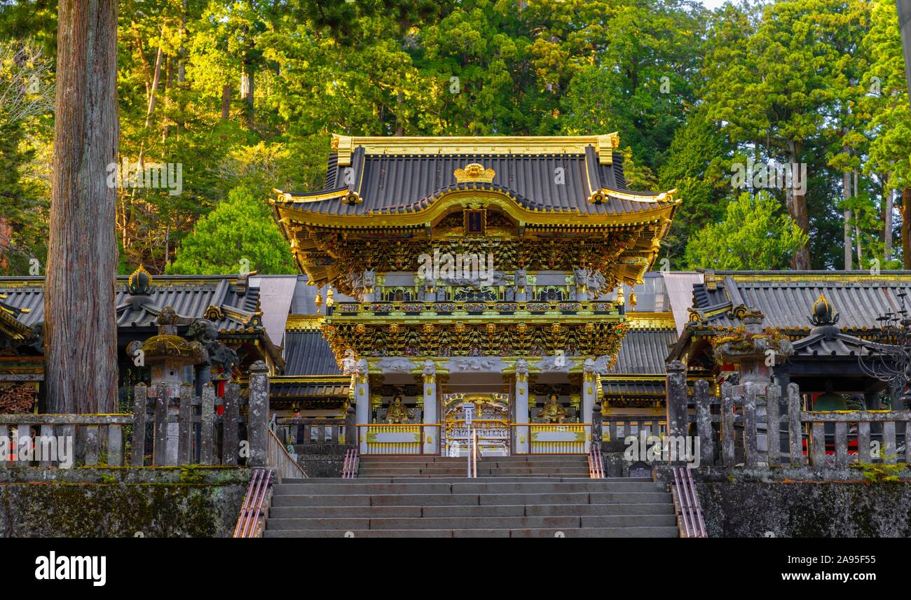 Magnificent Tosho-gu Shrine from the 17th century, Shinto Shrine, Shrines and Temples of Nikko, UNESCO World Heritage Site, Nikko, Japan Stock Photo