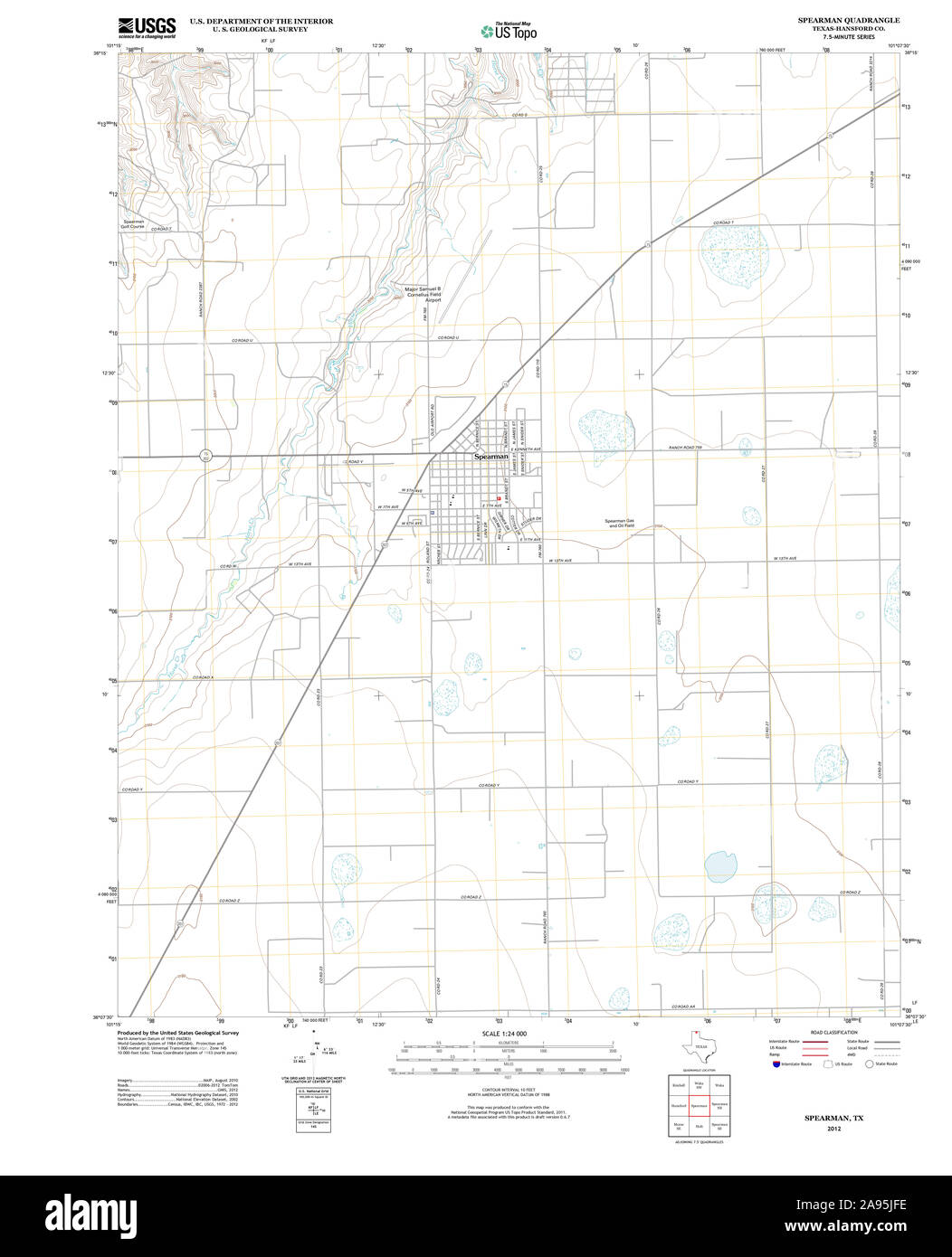 Map of spearman texas Cut Out Stock Images & Pictures Alamy