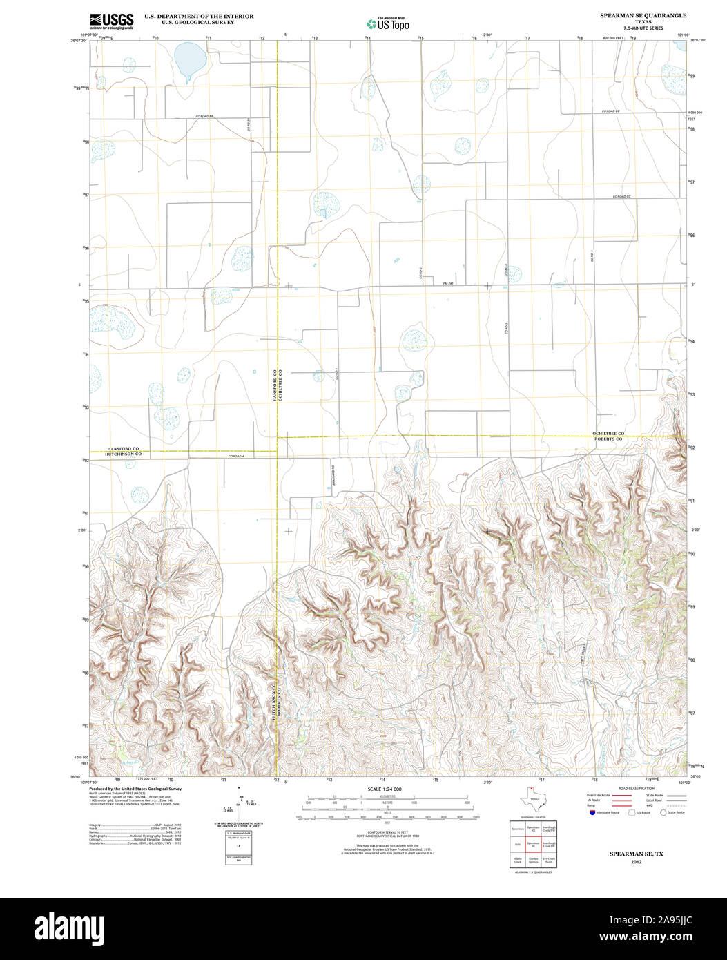 Spearman texas map Cut Out Stock Images & Pictures Alamy
