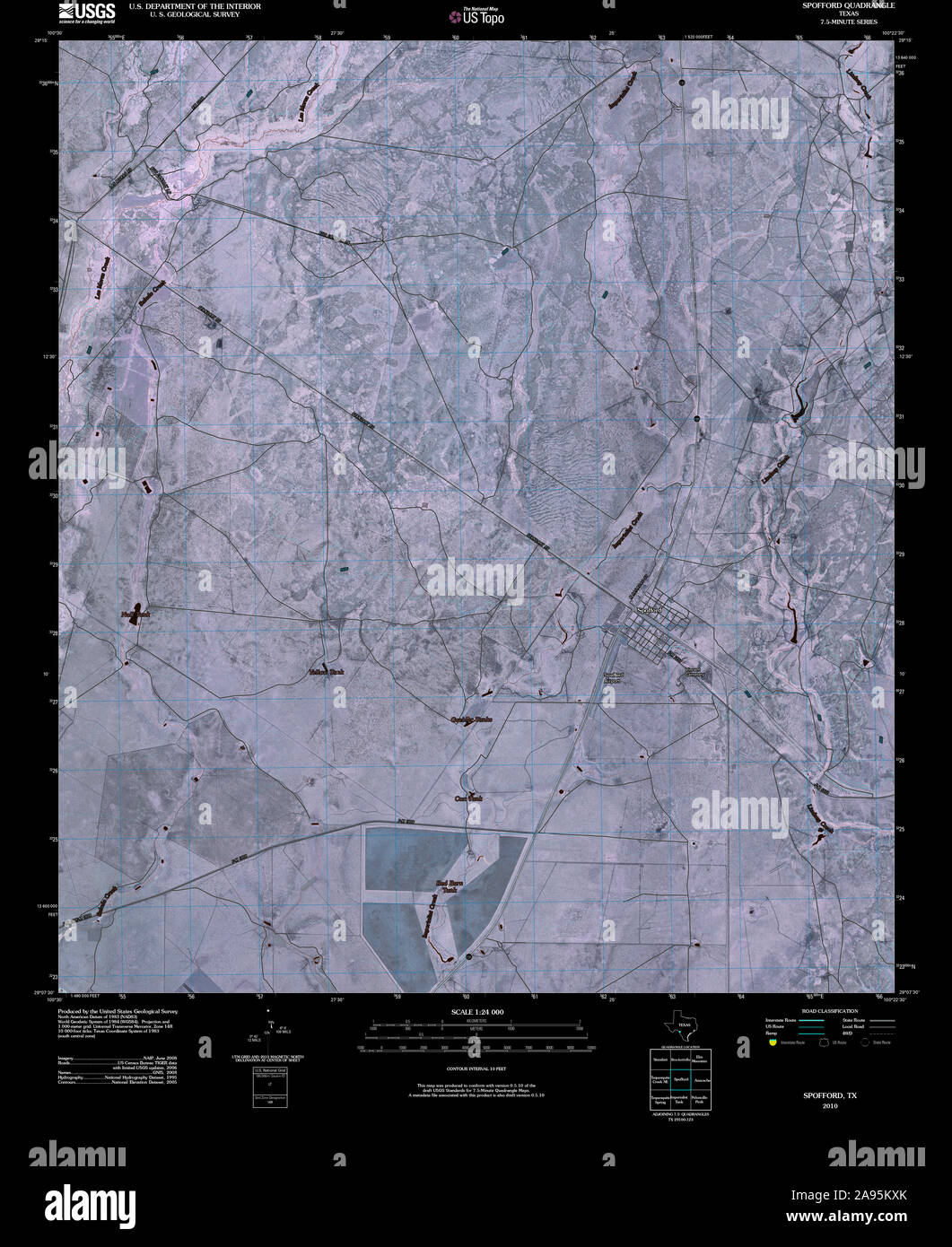 Map of spofford texas hires stock photography and images Alamy