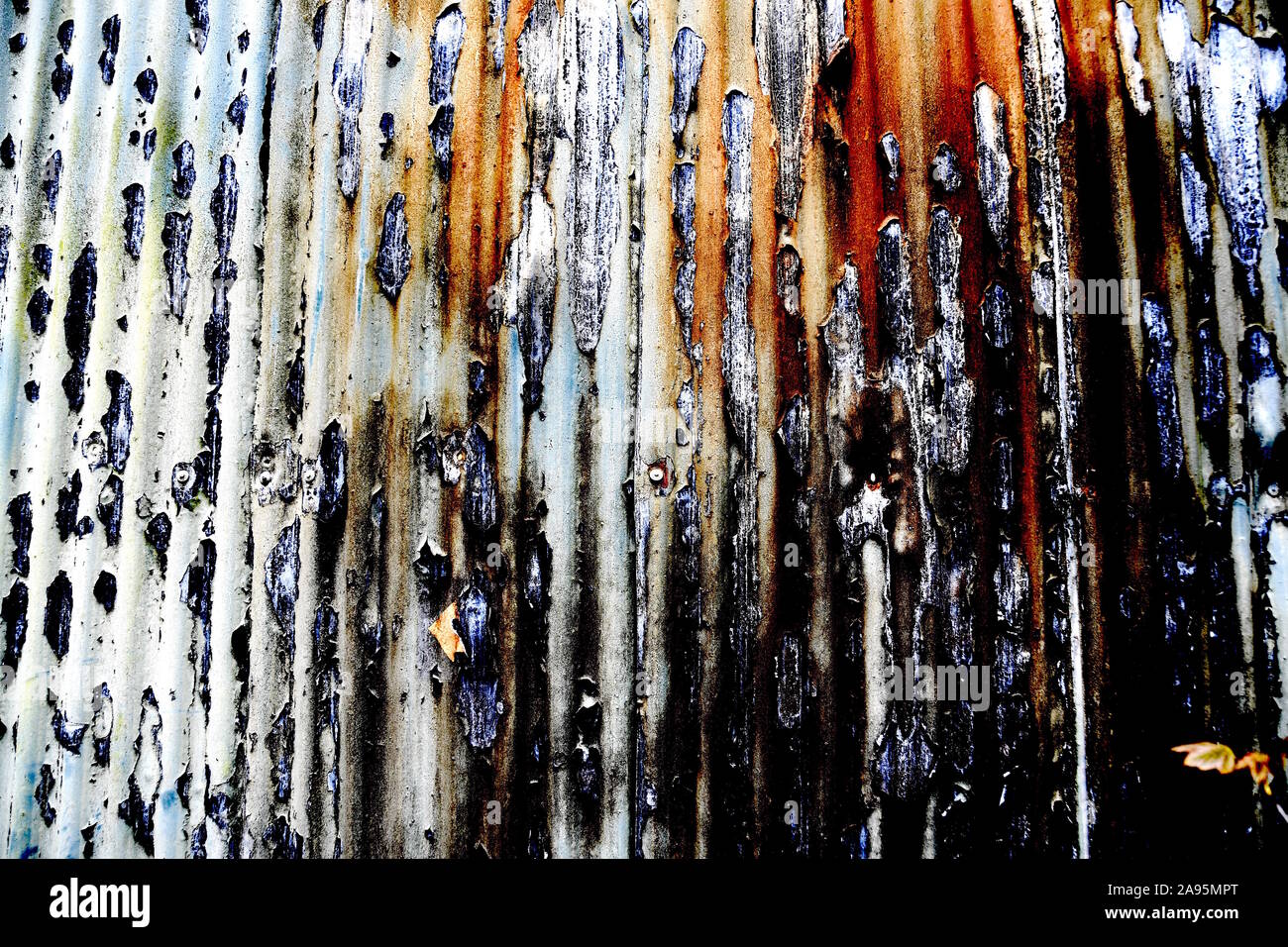 graphic corrugated iron wall Stock Photo Alamy