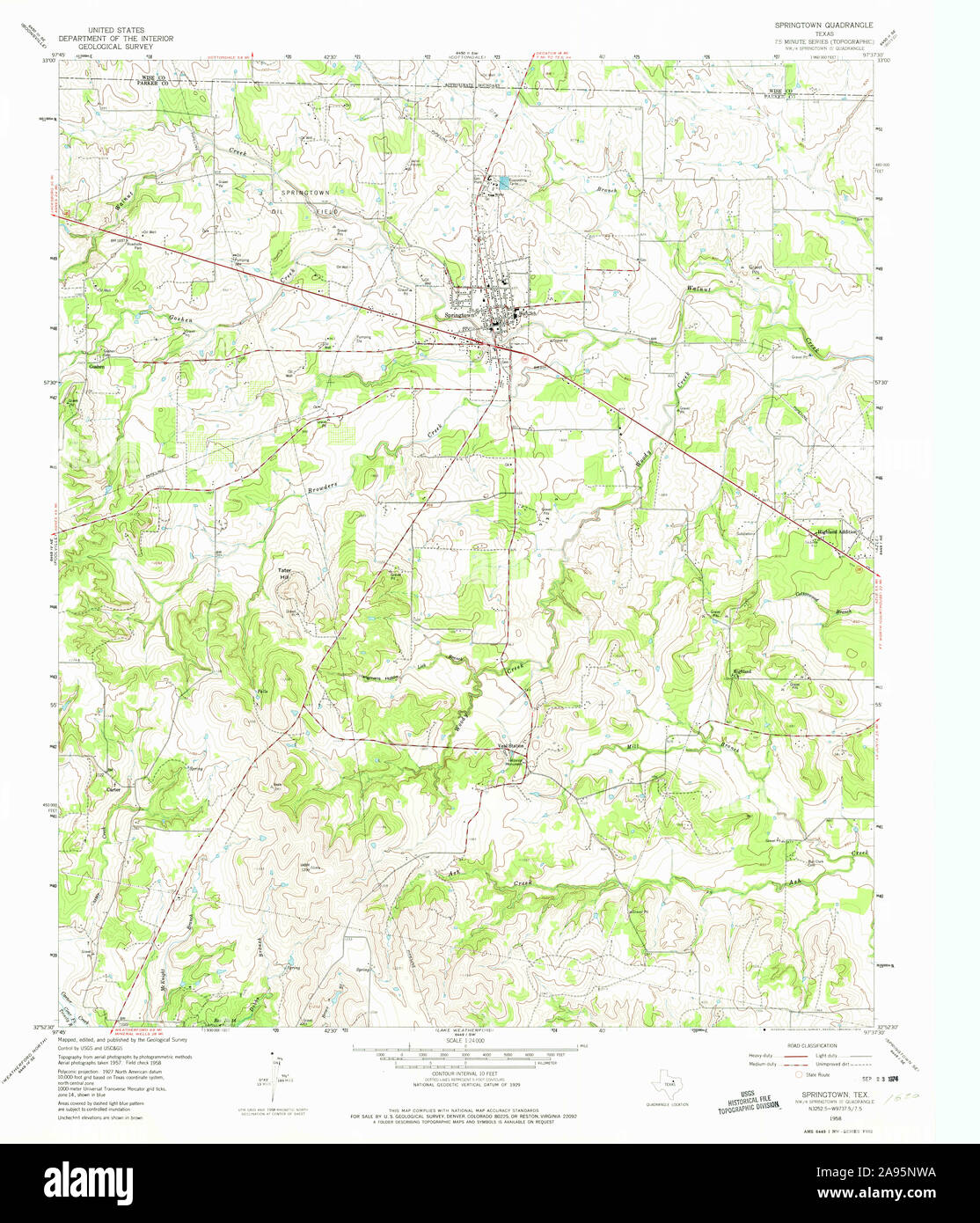 Map of springtown hi-res stock photography and images - Alamy