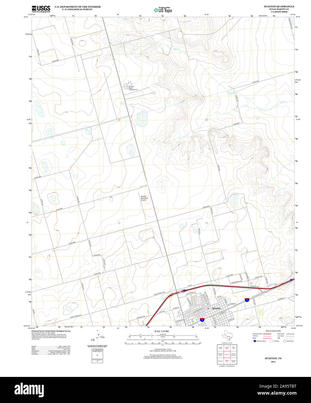 Map of stanton hires stock photography and images Alamy