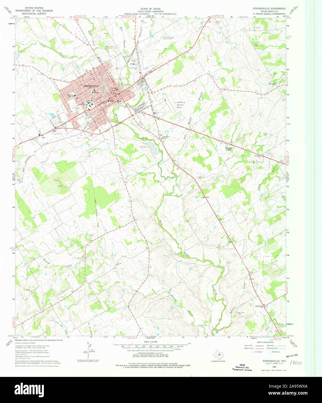 Stephenville texas map hi-res stock photography and images - Alamy