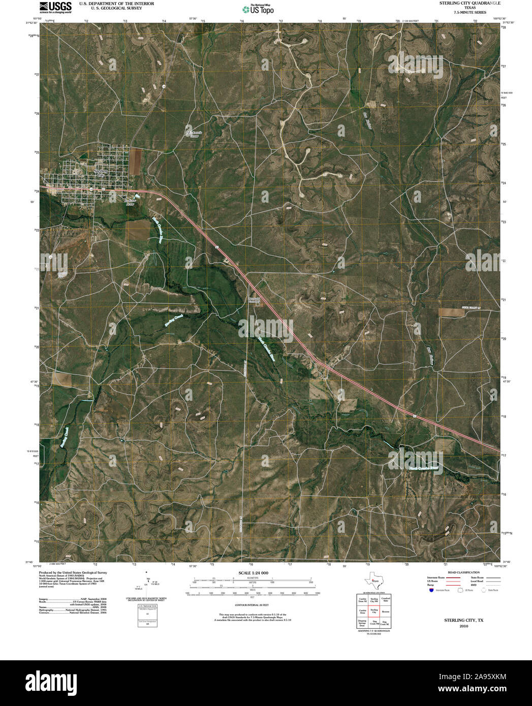 Map of sterling city hires stock photography and images Alamy