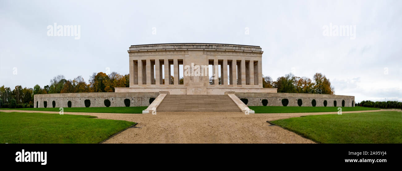 The Château-Thierry American Monument is memorial, dedicated in 1937, commemorating the achievements of US forces in WWI Stock Photo