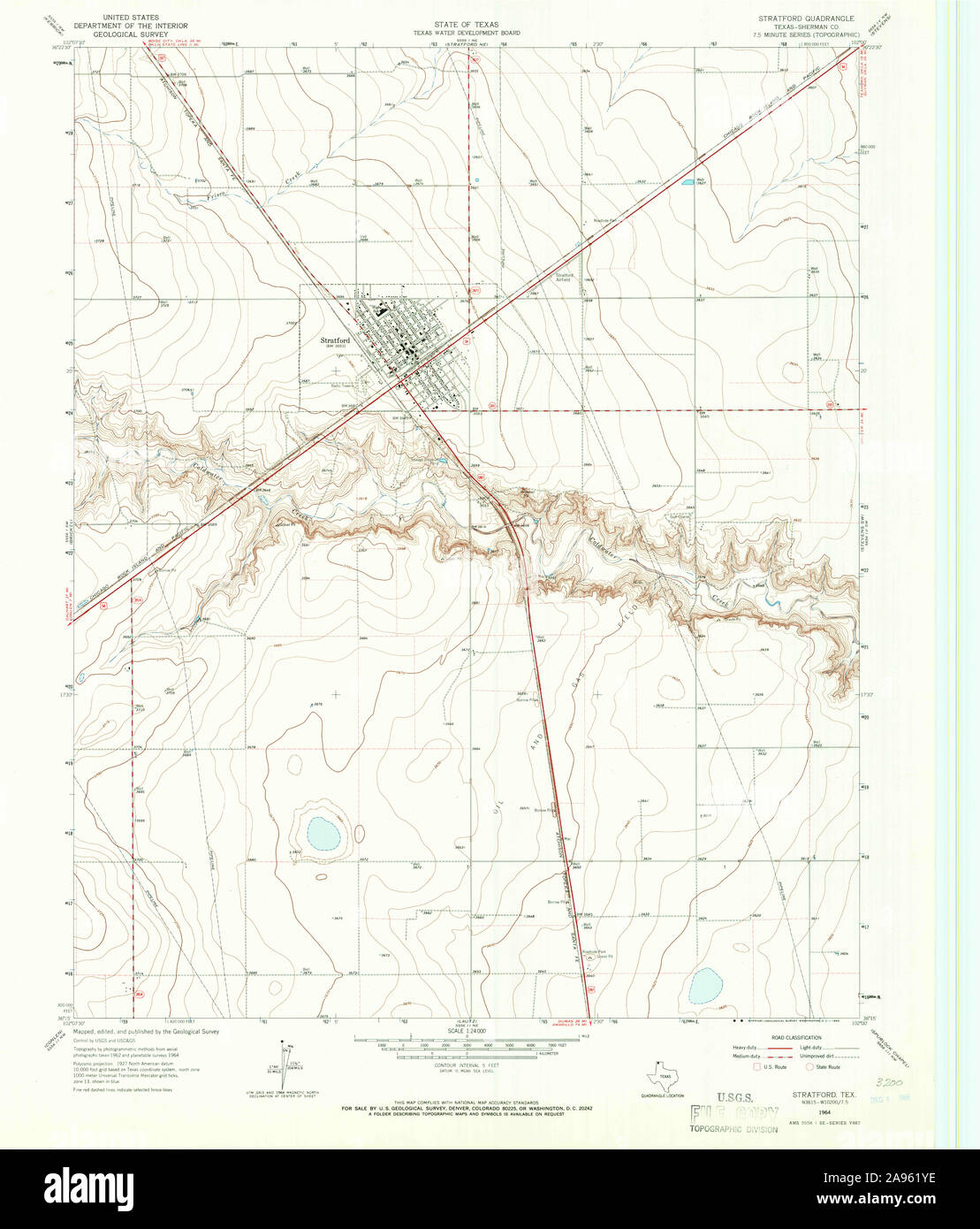 Map of stratford texas hires stock photography and images Alamy