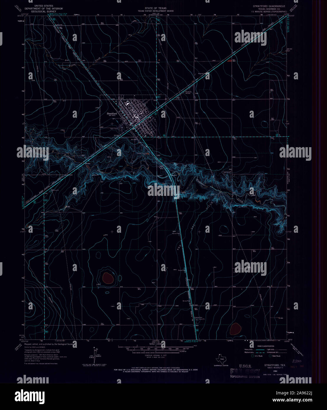 Map of stratford texas hires stock photography and images Alamy