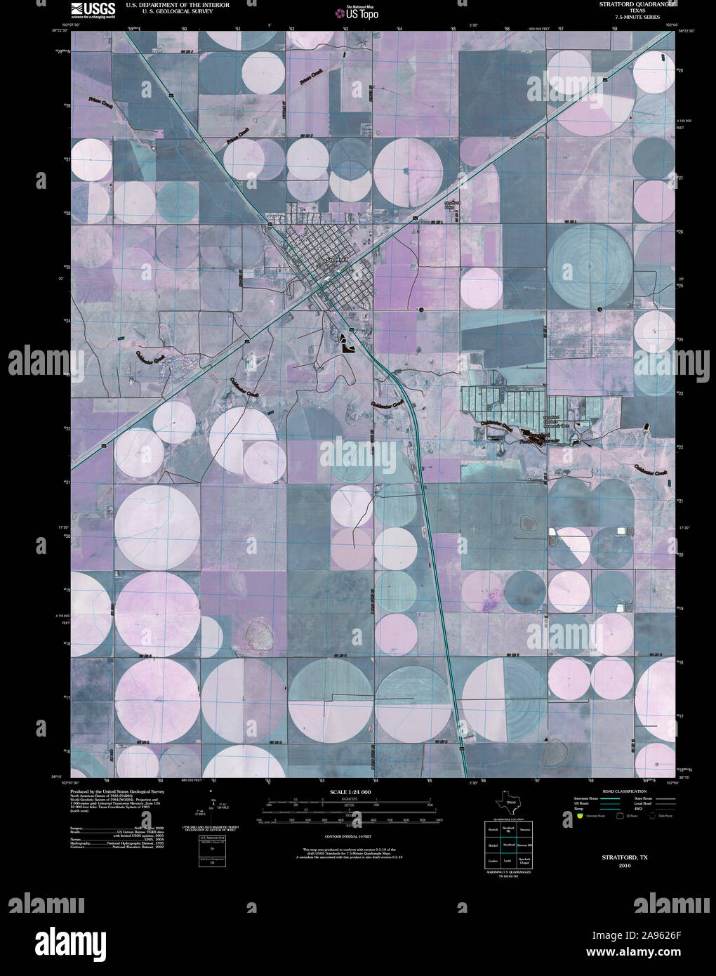 Map of stratford texas hires stock photography and images Alamy