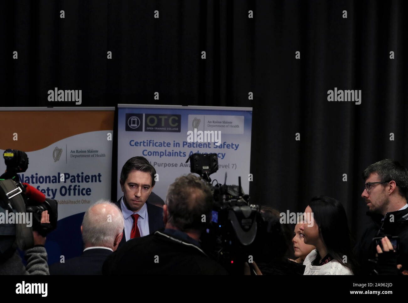 Minister for Health Simon Harris at the launch of a new Patient Advocacy Service at Dublin Castle. Stock Photo