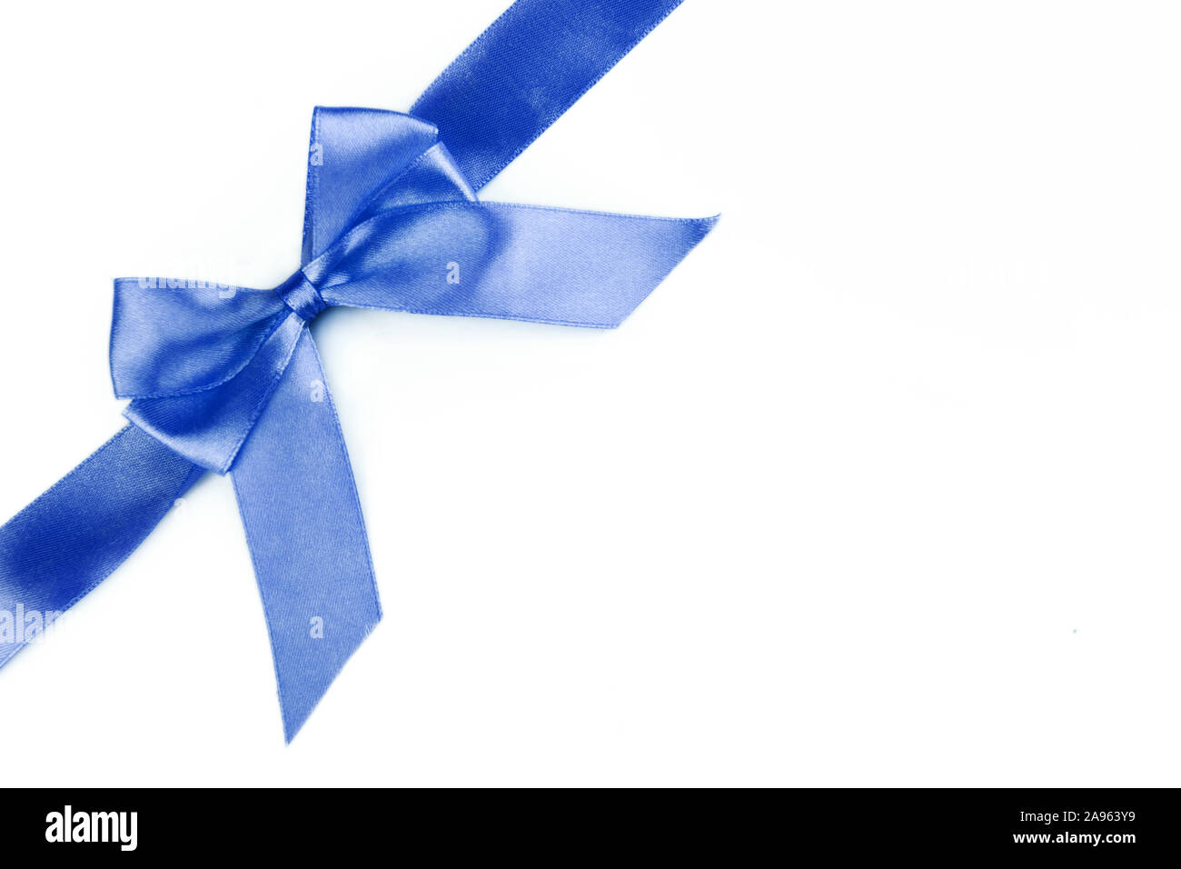 Image blue satin ribbon hi-res stock photography and images - Alamy