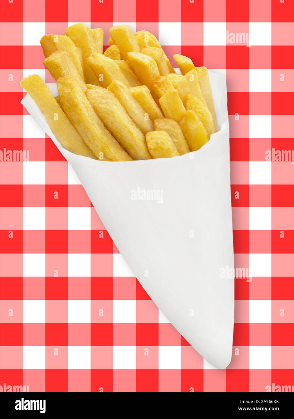 French Fries White Paper Bag Stock Photo by ©MKPK 234902018