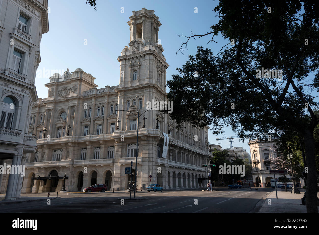 The Museo Nacional de Bellas Artes de La Habana (National Museum of Fine Arts of Havana) in Havana, Cuba.  The museum of Fine Arts exhibits Cuban art Stock Photo
