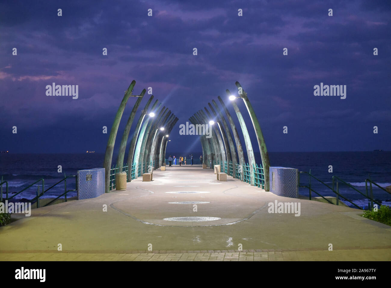 Umhlanga Pier is a unique pier which is in the World's most beautiful piers list in Kwazulu