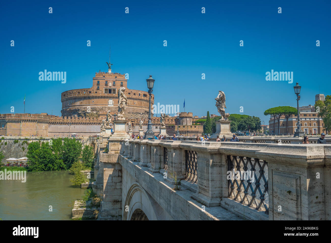 Sant'Angelo Castle  in Rome, Italy Stock Photo