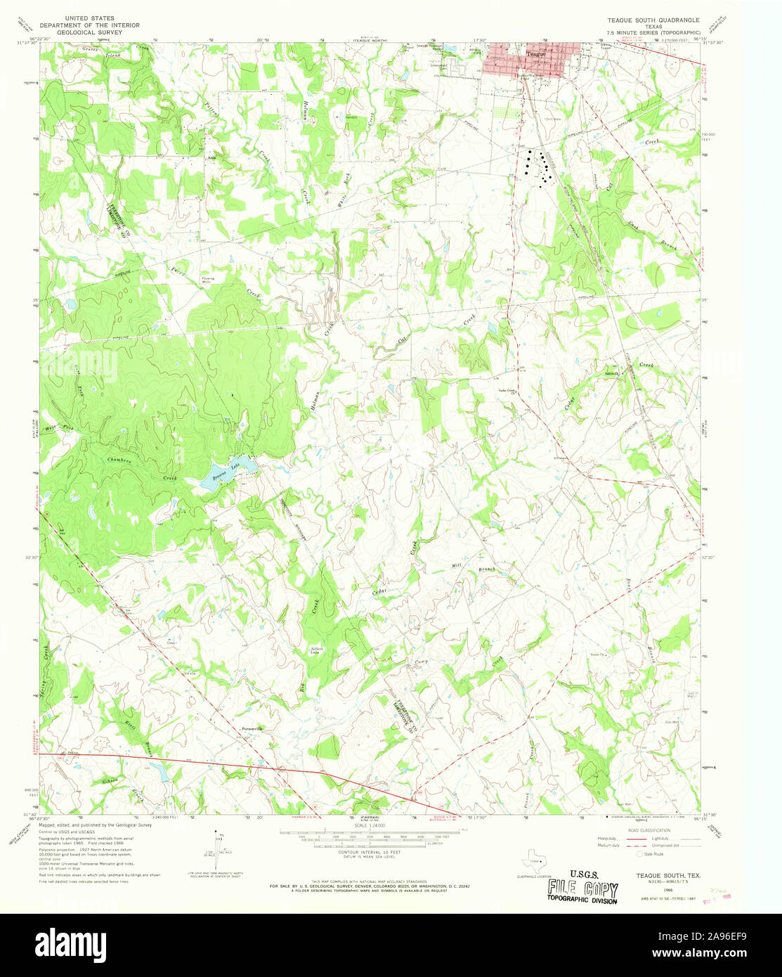 Map of teague hires stock photography and images Alamy