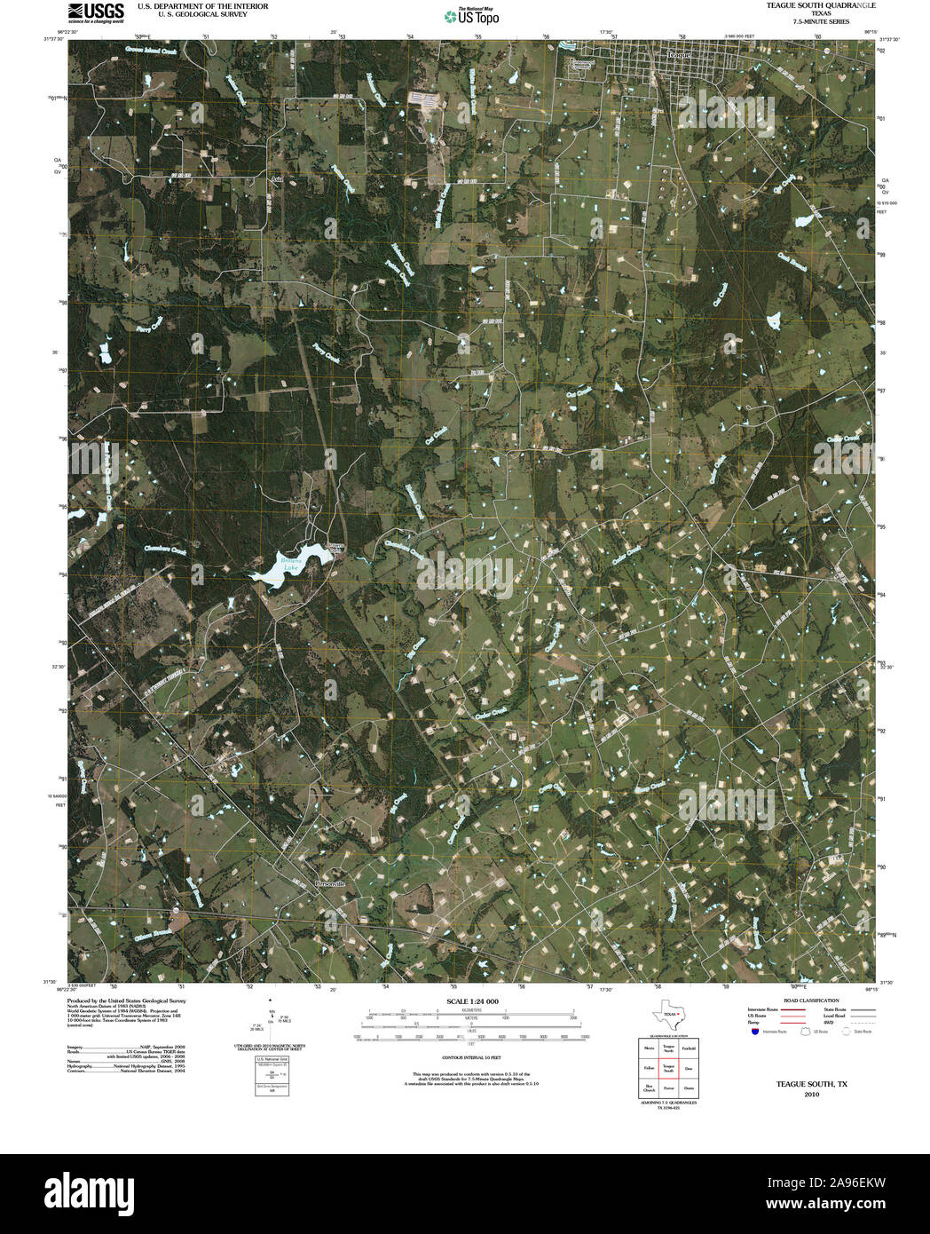 Map of teague hires stock photography and images Alamy