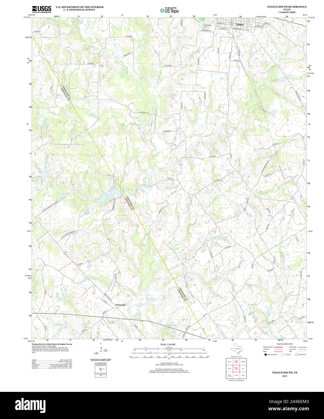 Teague texas map Cut Out Stock Images & Pictures Alamy