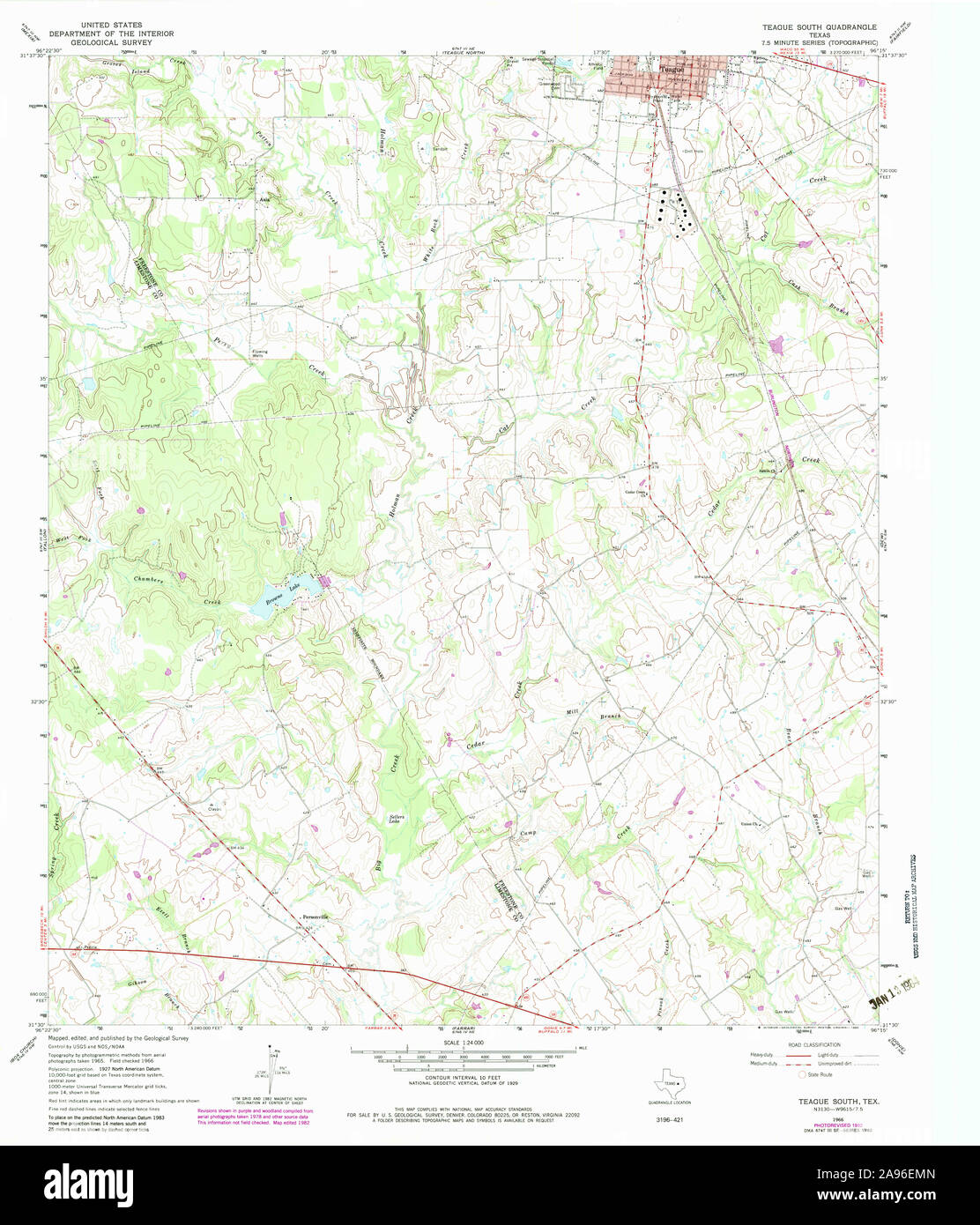 Teague texas map Cut Out Stock Images & Pictures Alamy