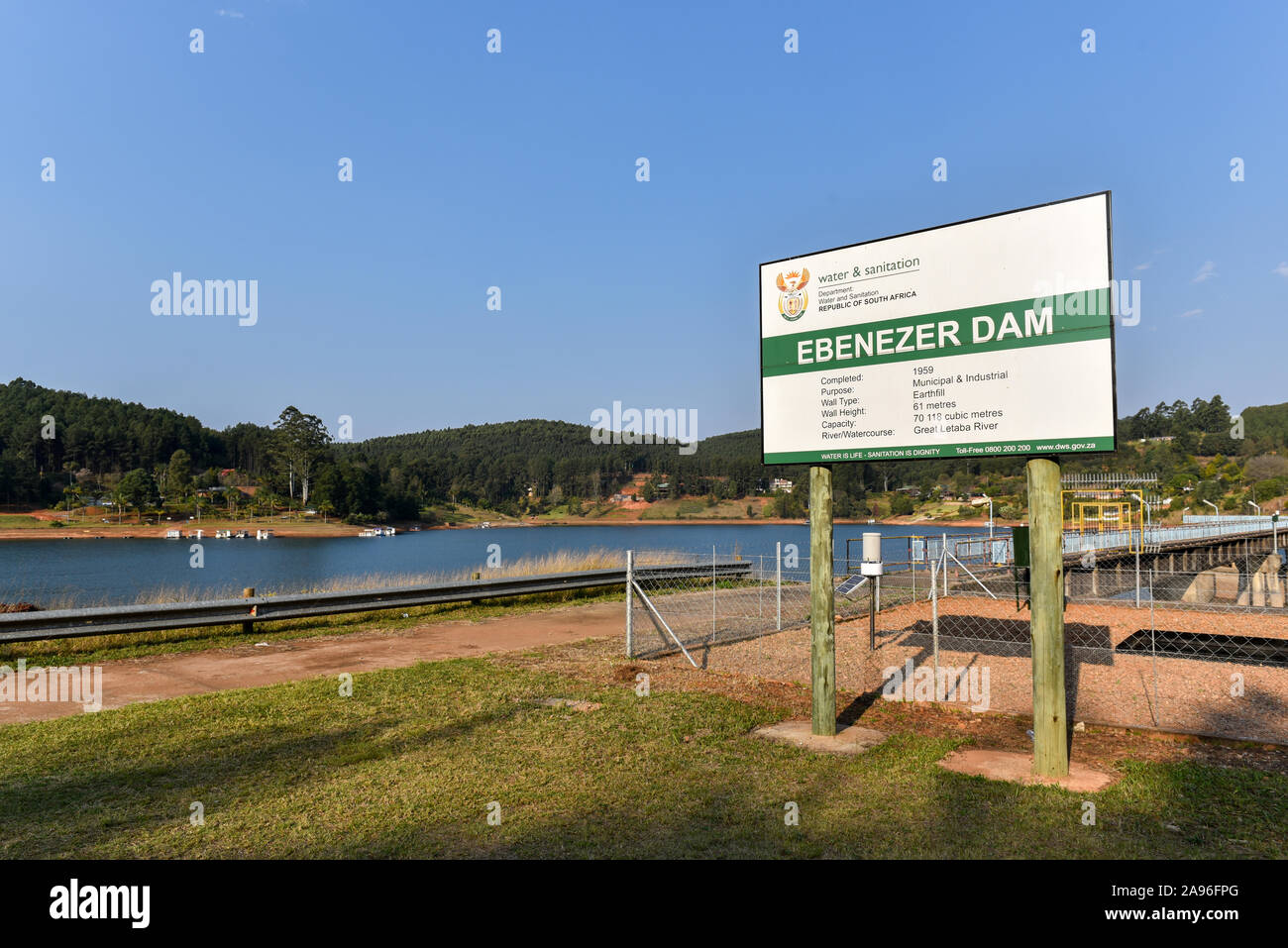 The Ebenezer Dam located between in Limpopo Province