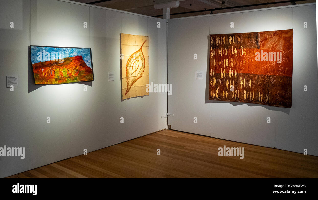 Art Quilt Australia 2019 exhibition of artistic quilts on display at National Wool Museum
