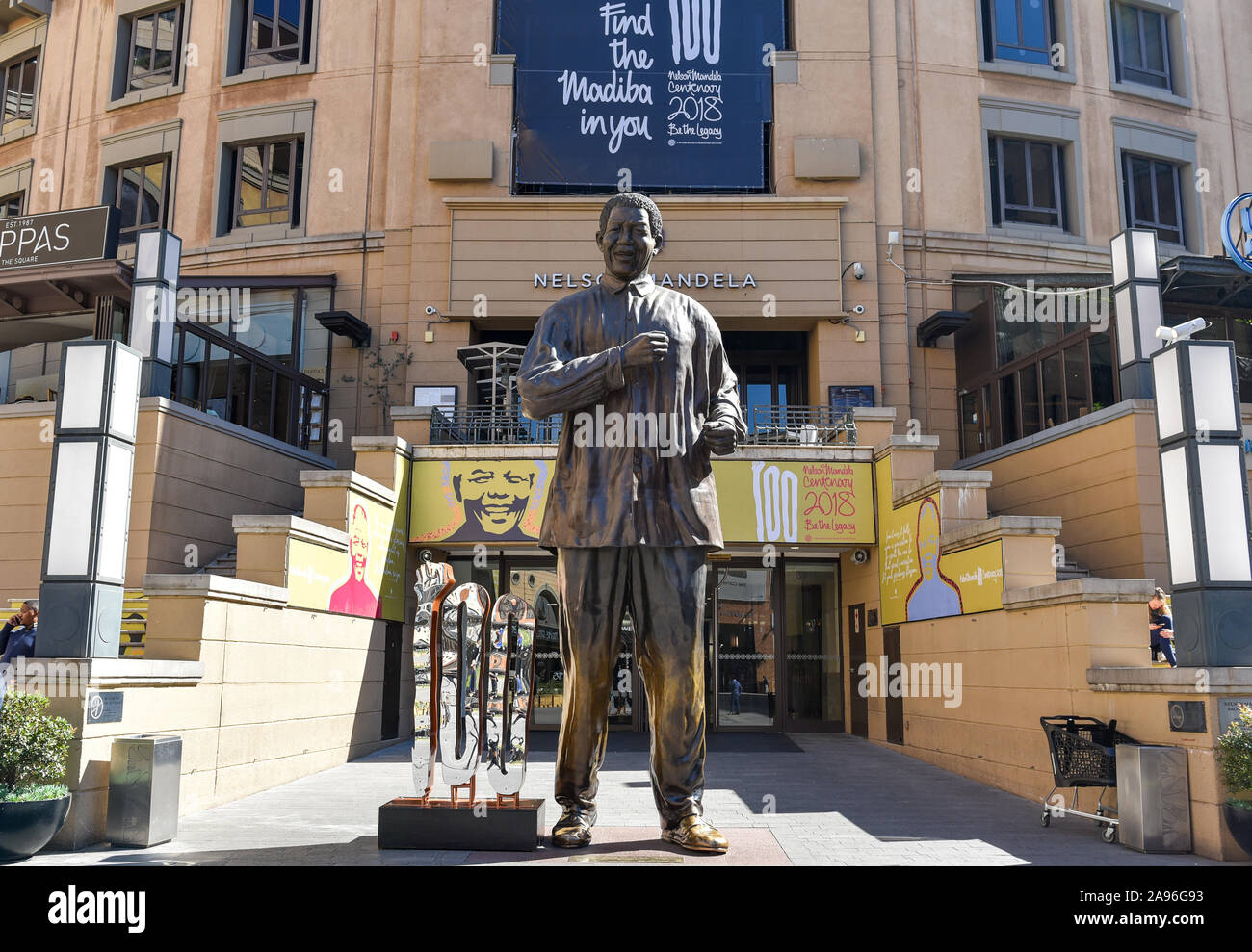 The Statue of Nelson Mandela at Nelson Mandela Square, Sandton City