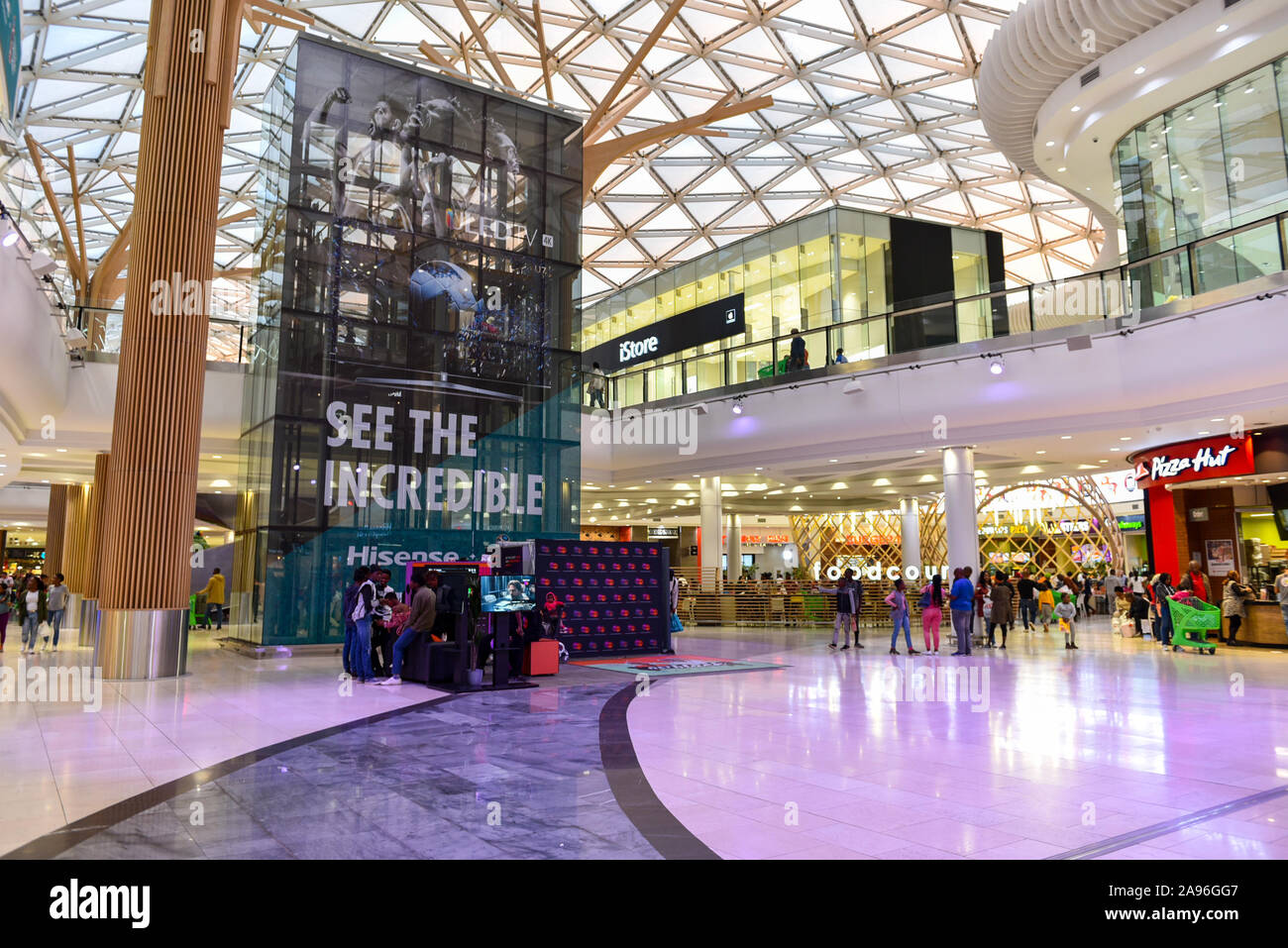 People Shopping in The Mall of Africa which is the Biggest & Luxury Mall of  the Africa Continent in Johannesburg, South Africa Stock Photo - Alamy