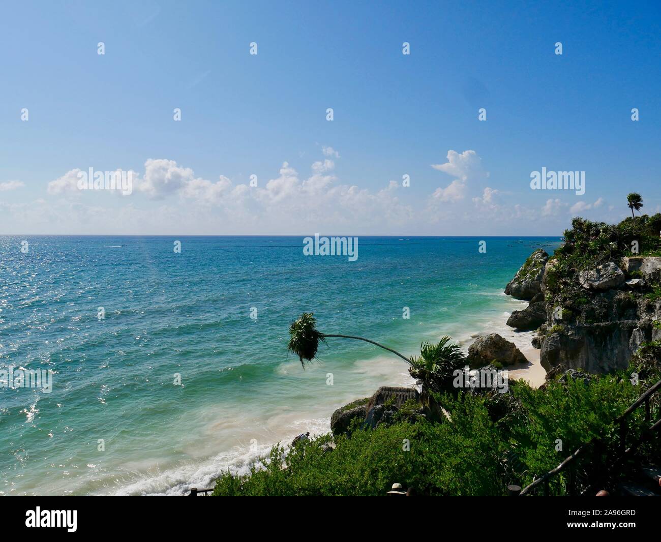 Beach in Tulum, Yucatan, Mexico photo stock Stock Photo