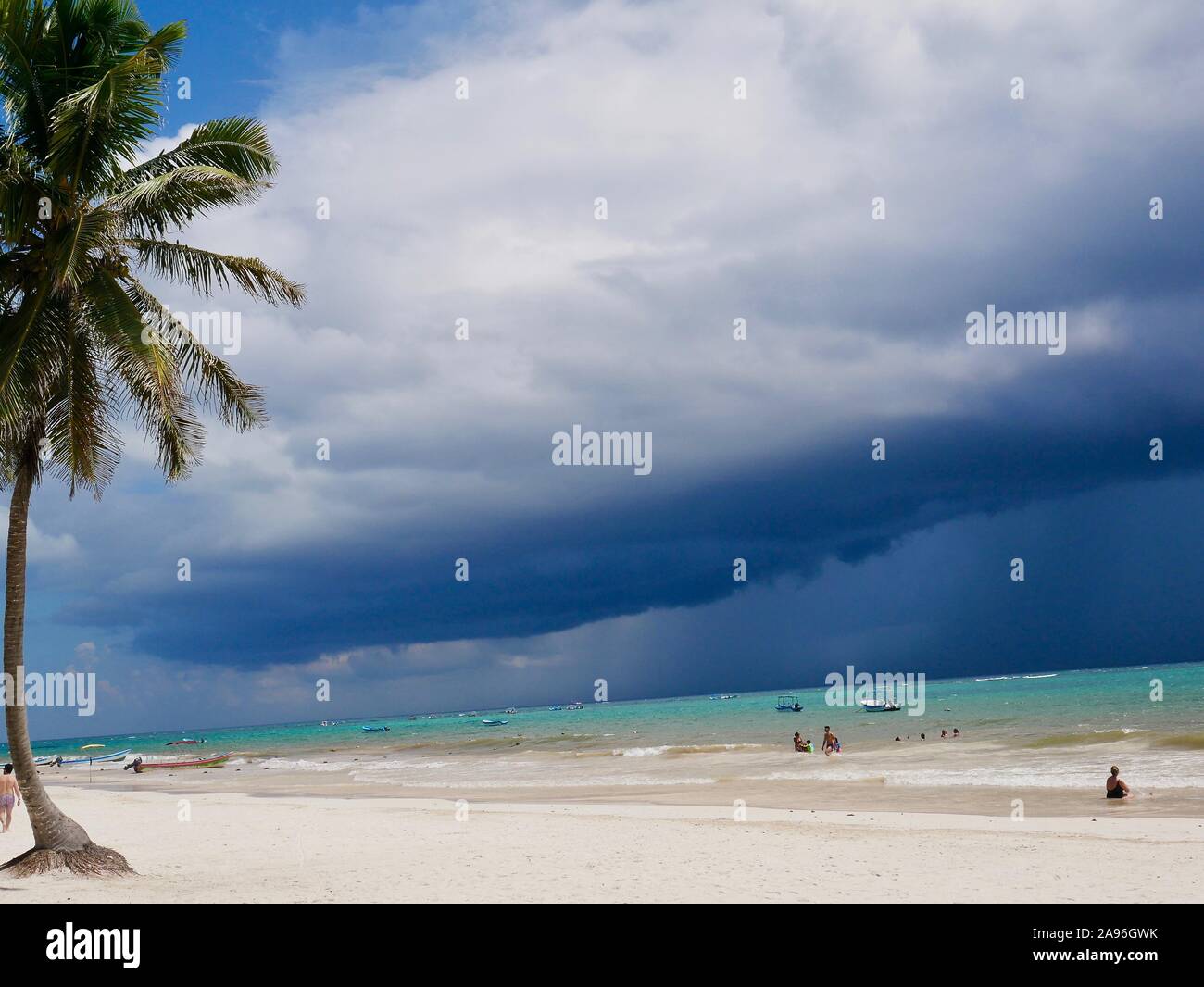 Beach in Tulum, Yucatan, Mexico photo stock Stock Photo