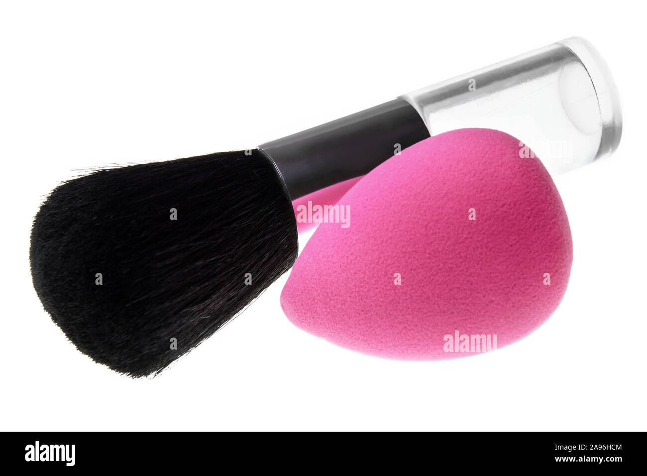 Make up Sponge and brush Stock Photo Alamy