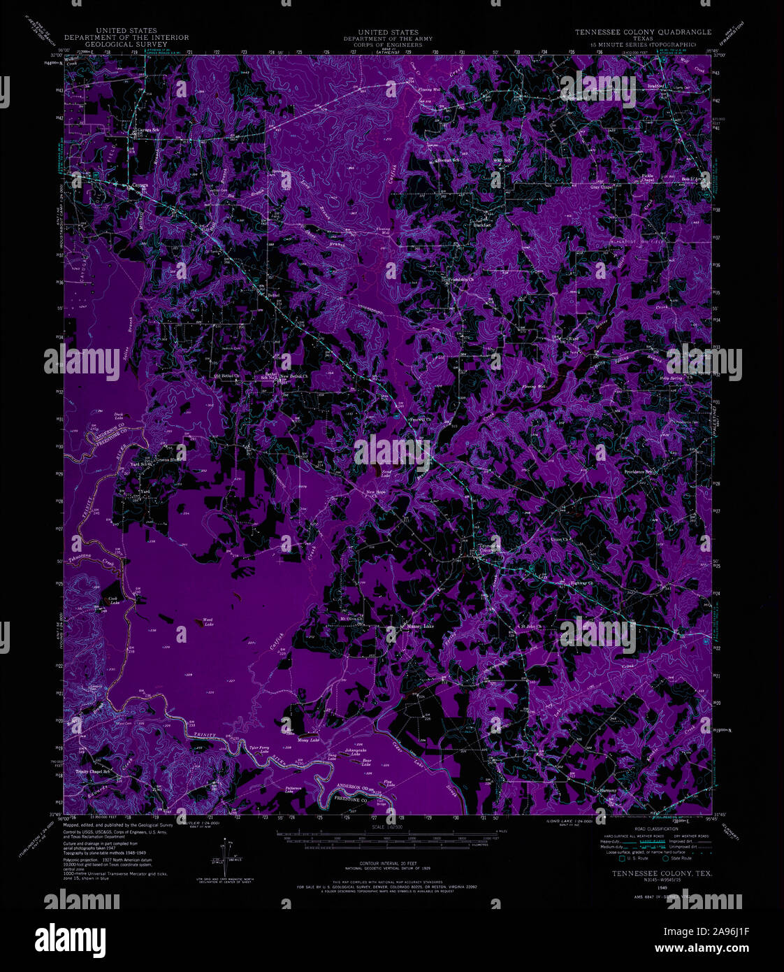 The colony texas map hires stock photography and images Alamy