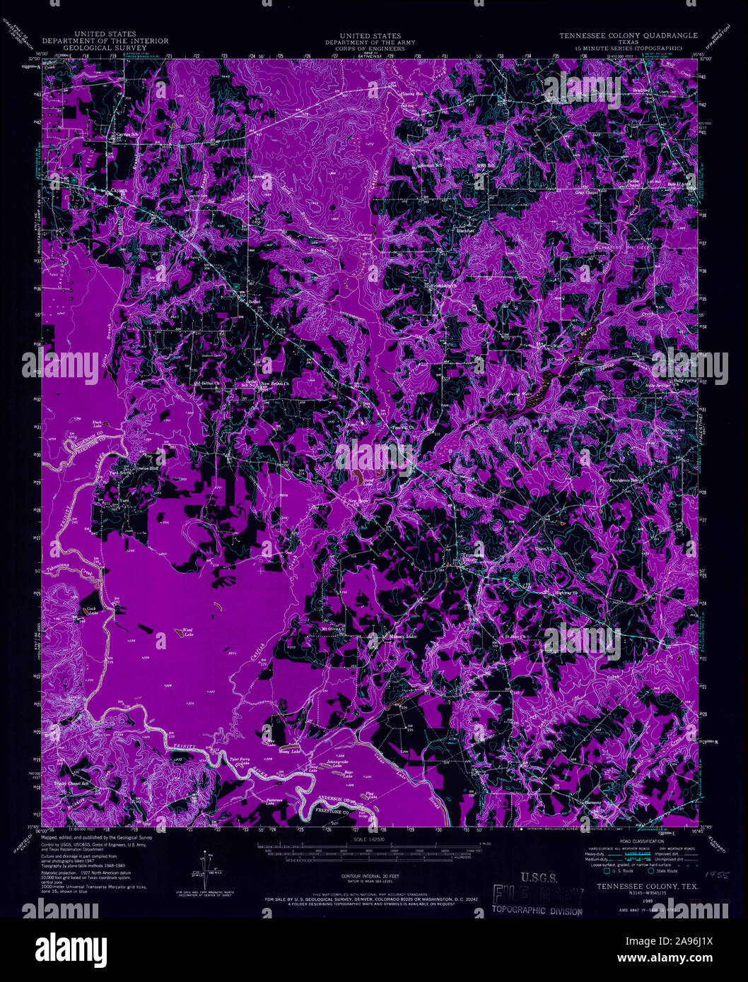 The colony texas map hires stock photography and images Alamy