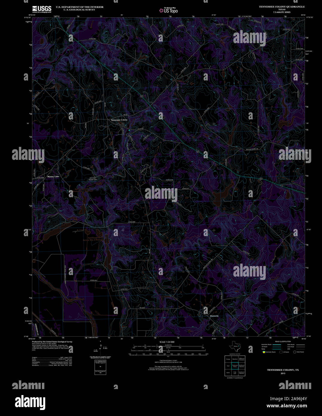 Map of the colony texas hires stock photography and images Alamy