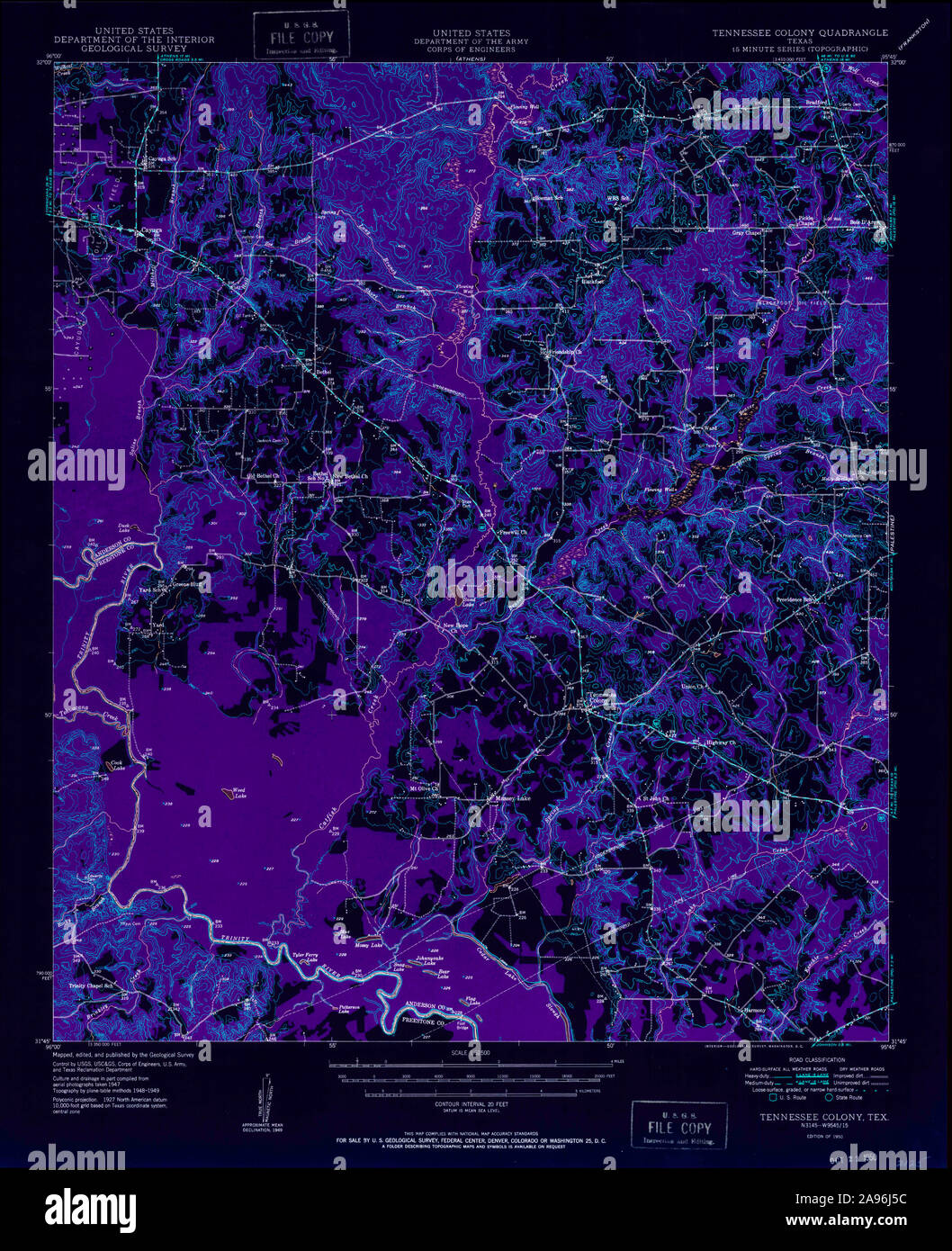 The colony texas map hires stock photography and images Alamy