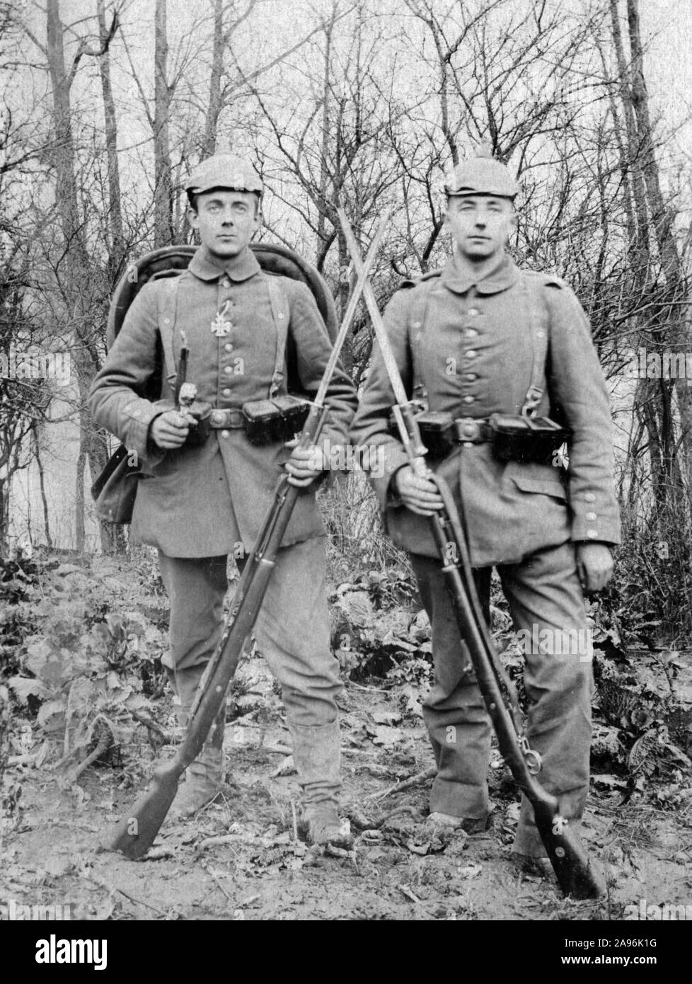 WW1 german infantry Stock Photo