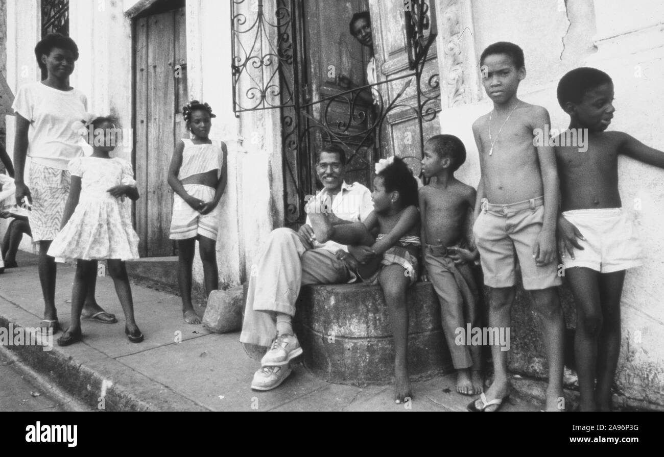 Caribbean family Black and White Stock Photos & Images - Alamy