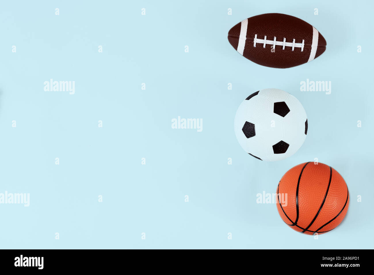 sport, fitness, game, sports equipment and objects concept Stock Photo
