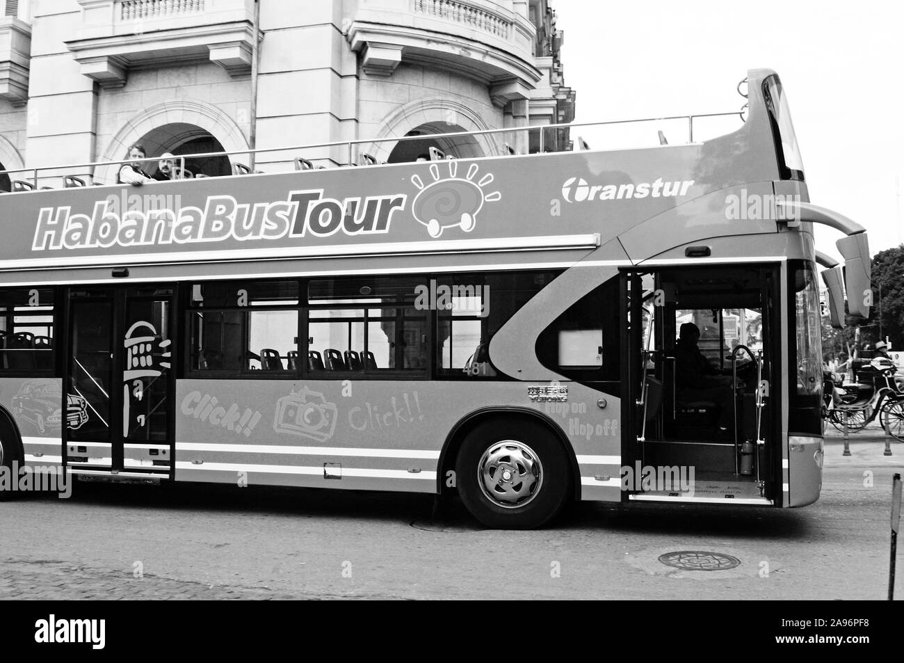 Cuba: Havanna City Coach tour with Habana Bus Stock Photo