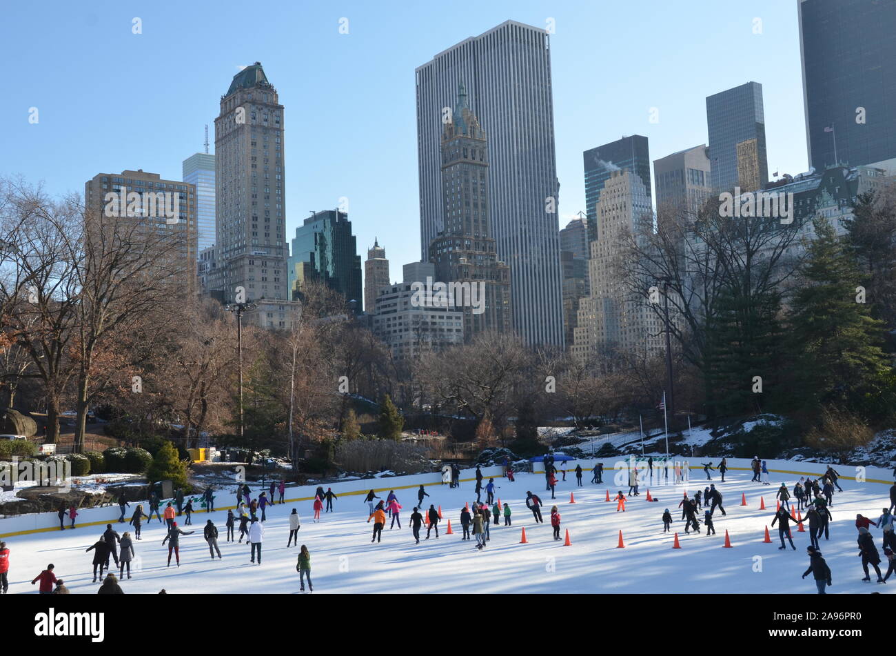 Central Park in the winter, New York City, USA Stock Photo - Alamy