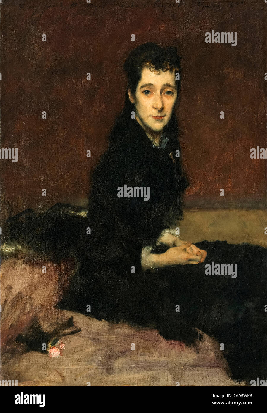 John Singer Sargent, Mrs Charles Gifford Dyer, (Mary Anthony), portrait painting, 1880 Stock Photo