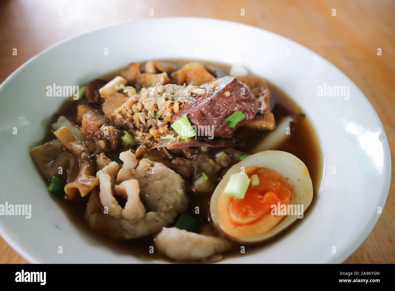 noodle, Chinese noodle or pork noodle Stock Photo
