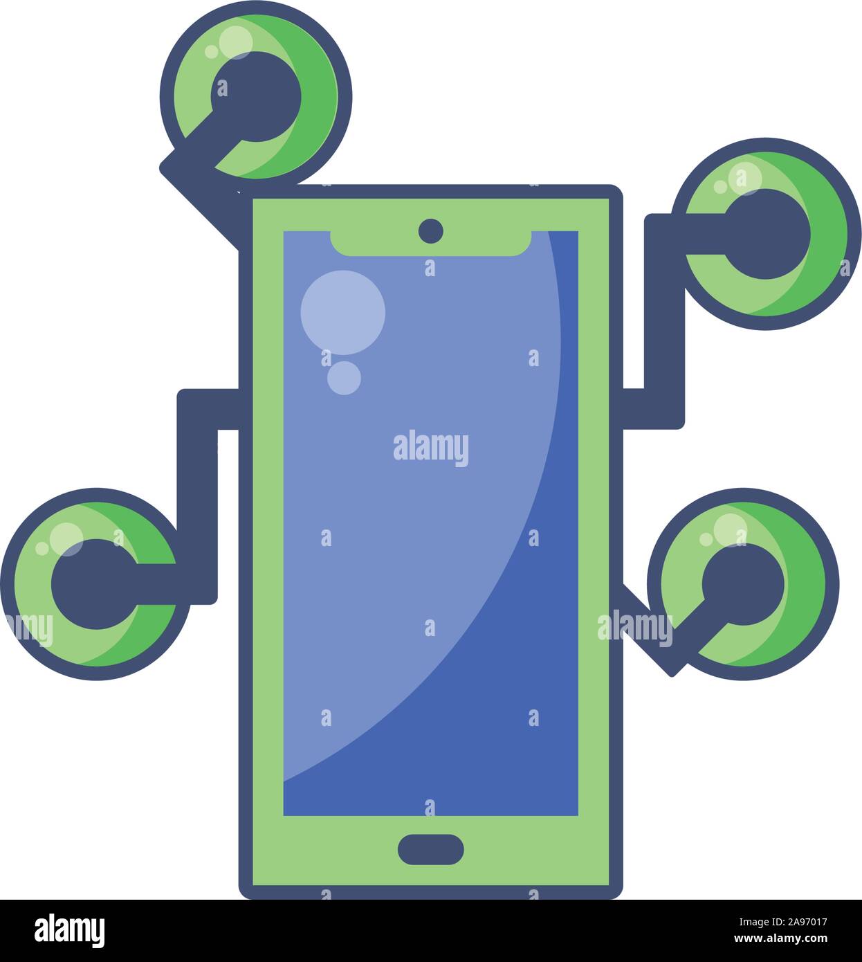 smartpone icon design, Digital technology communication social media ...