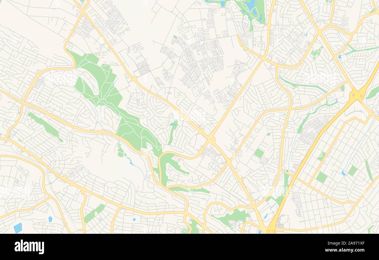 Printable street map of Roodepoort, South Africa. Map template for