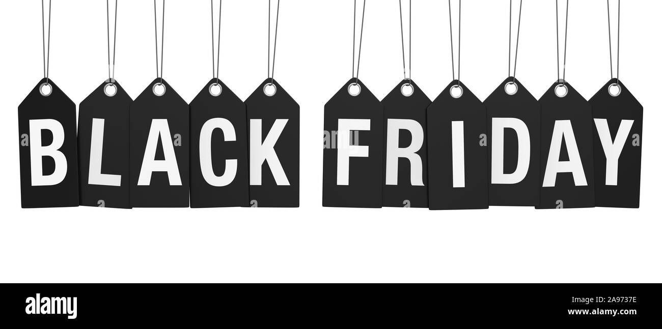 Black Friday Concept Isolated Stock Photo