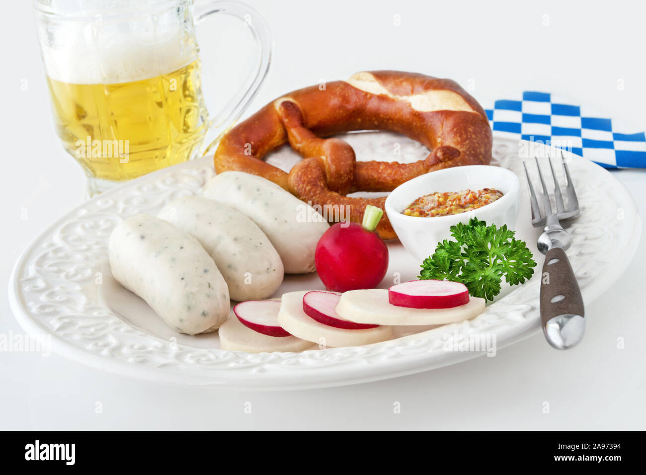 German Bavarian food and drink Stock Photo
