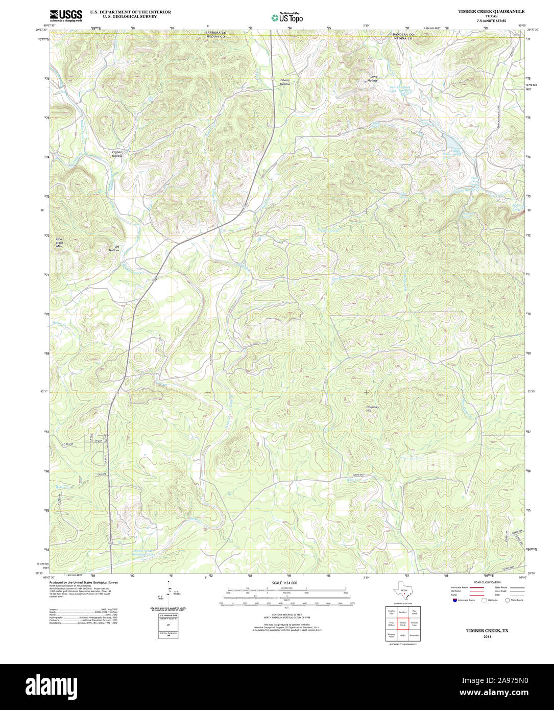 Texas Timber Map Topography timber Cut Out Stock Images & Pictures - Alamy