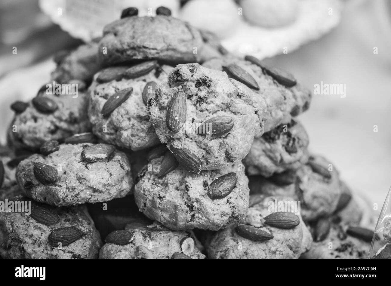 tasty italian pastry dishes - close up view Stock Photo