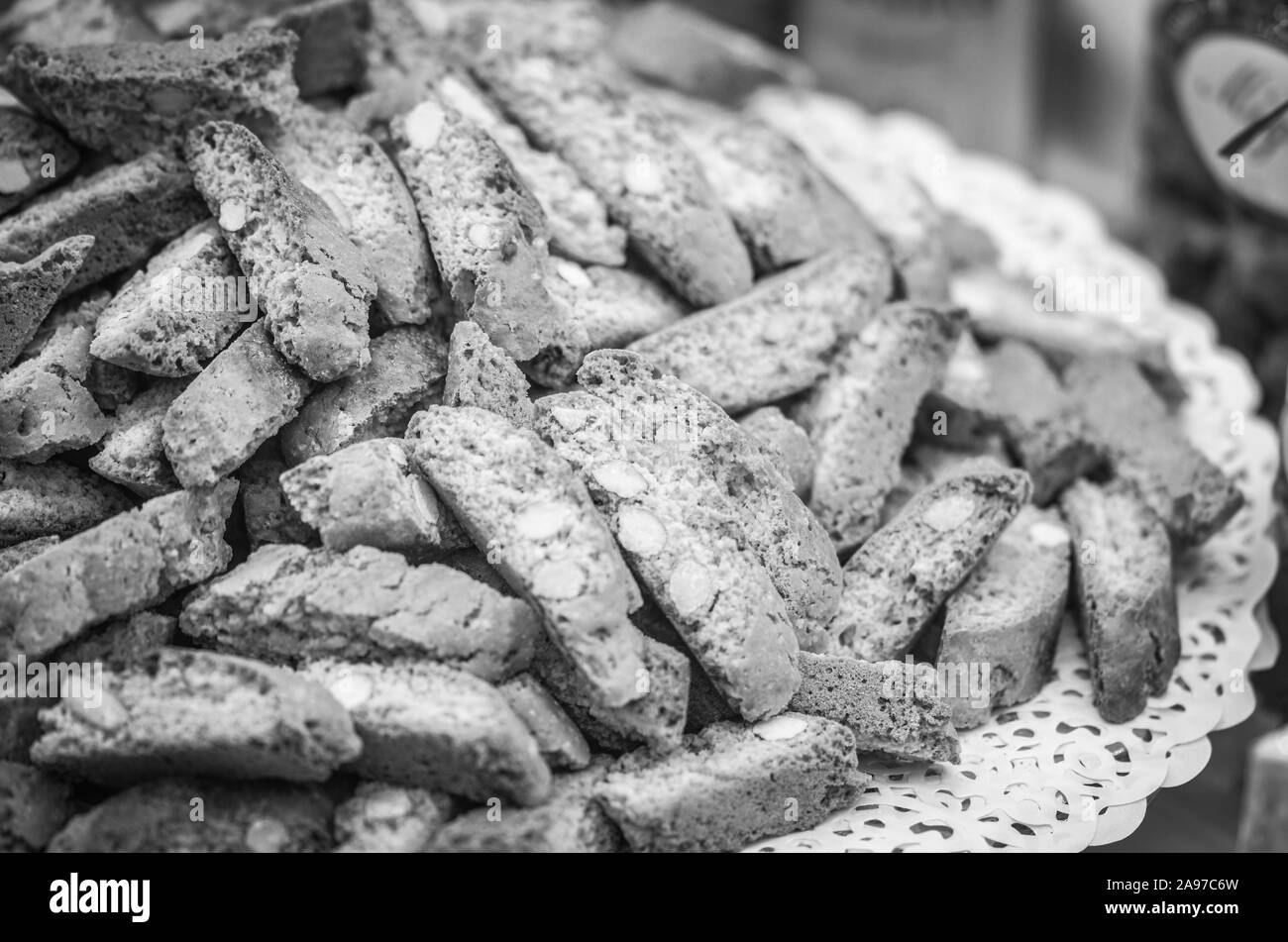 tasty italian pastry dishes - close up view Stock Photo