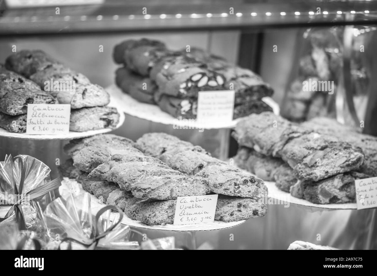 tasty italian pastry dishes - close up view Stock Photo