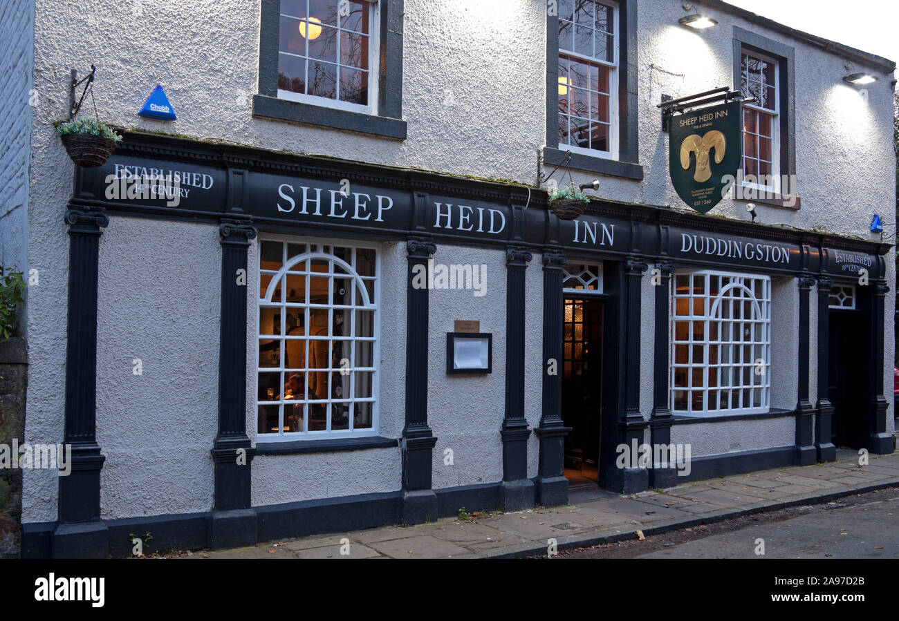 Sheep Heid Inn, Duddingston, Edinburgh, Scotland, United Kingdom. Stock Photo